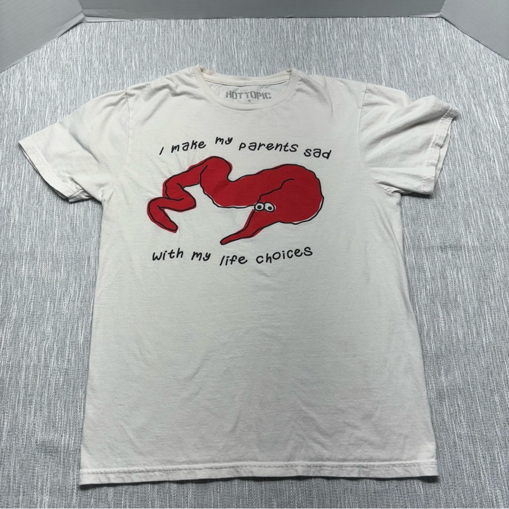 Hot Topic Squiggle Worm Life Choices T Shirt sz Small Unisex